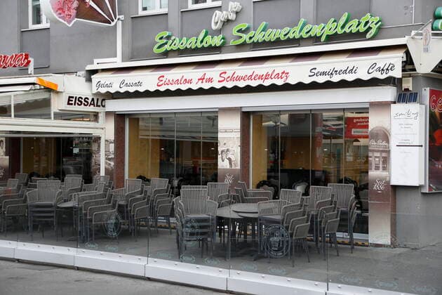 Coronavirus Sars-CoV-2 COVID-19:: Situation in Wien Wien, 27.03.2020 Geschlossene Betriebe Gastronomie, Lokale, Wirtschaftsfolgen Eissalon Wien Austria