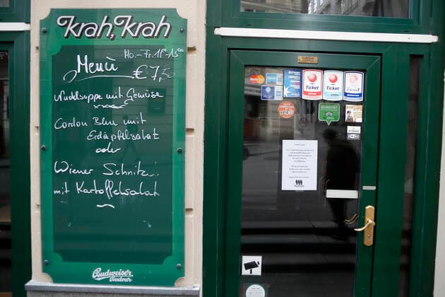 Coronavirus Sars-CoV-2 COVID-19:: Situation in Wien Wien, 27.03.2020 Geschlossene Betriebe Bermudadreieck Gastronomie, Lokale, Wirtschaftsfolgen Krah, Krah Bar, Nachtleben Wien Austria