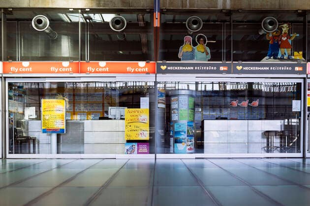 Flughafen Köln Bonn, wo es in Zeiten des Coronavirus zu Flugstornierungen kommt. Köln, 28.03.2020