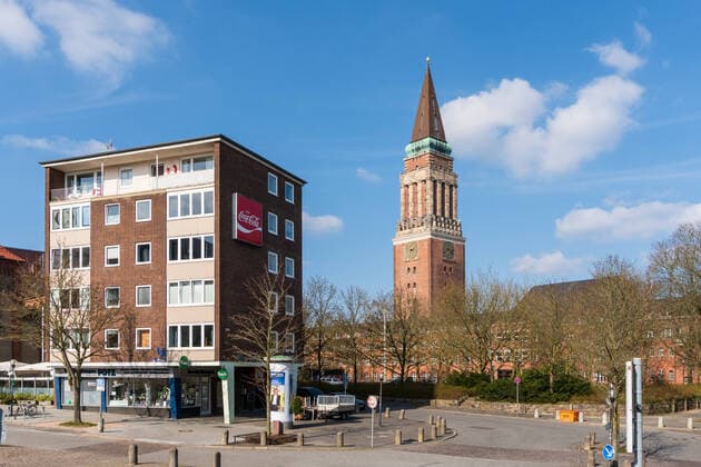 Kiel heute Samstag den 28.03.2020 - Auch heute wieder absolute Stille in der Innenstadt Kiels. Eine fast menschenlere Großstadt. Sowas hätte man sich vor Kurzem nicht vorstellen können. Kiel Vorstadt Schleswig-Holstein Deutschland