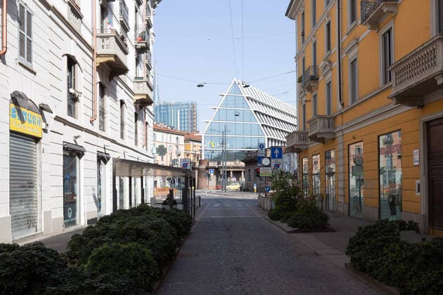 Milan, Coronavirus Covid emergency 19, via Paolo Sarpi the main artery of the Milanese Chinatown remains desolately empty and the shops closed (Massimo Alberico Fotogramma, Milan - 2020-03-28) p.s. la foto e utilizzabile nel rispetto del contesto in cui e stata scattata, e senza intento diffamatorio del decoro delle persone rappresentate  Copyright: xMassimoxAlbericox xFOTOGRAMMAx