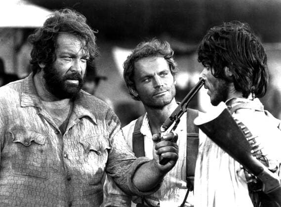THEY CALL ME TRINITY, Bud Spencer, Terence Hill, 1970 Courtesy Everett Collection !ACHTUNG AUFNAHMEDATUM GESCHÃ„TZT! PUBLICATIONXNOTxINxCANxCHNxFRAxITAxJPNxNORxPOLxRUSxESPxUKxUSA Copyright: xCourtesyxEverettxCollectionx MBDTHCA EC006