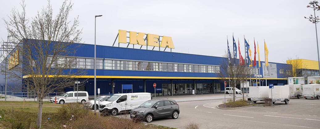 29.03.2020, xemx, News, emwirt, v.l. IKEA Filiale Aussen Ansicht Augsburg