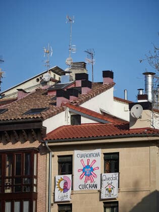March 29, 2020, Pamplona, NAVARRA, SPAIN: Empty streets of Pamplona at the end of the second week after the Government declared the state of alarm in Spain and recommended people to stay at home to fight coronavirus COVID-19 on March 29, 2020 in Valdemoro, Madrid, Spain Pamplona SPAIN - ZUMAa181 20200329_zaa_a181_012 Copyright: xEduardoxSanzx