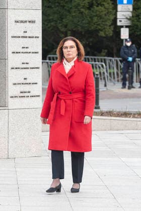 Coronavirus in Polen, Präsidentschaftskandidatin Malgorzata Kidawa-Blonska stoppt Wahlkampf 29.03.2020 WARSZAWA KONFERENCJA MALGORZATY KIDAWY BLONSKIEJ NT. ZAWIESZENIA KAMPANII WYBORCZEJ N Z MALGORZATA KIDAWA BLONSKA NACZELNY WODZ FOT GRZEGORZ KRZYZEWSKI FOTONEWS NEWSPIX.PL --- Newspix.pl Civic Platform presidential candidate Malgorzata Kidawa-Blonska announces to hold her campaign due to coronavirus pandemic.  20200329FNGK002