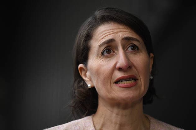 AUSTRALIA CORONAVIRUS COVID-19, NSW Premier Gladys Berejiklian speaks to the media during a press conference in Sydney, Monday, March 30, 2020. A shutdown of non-essential services is in effect Australia wide in a bid to slow the spread of the coronavirus (COVID-19) disease. ( NO ARCHIVING, EDITORIAL USE ONLY, NO USE IN BOOKS WITHOUT CONSENT SYDNEY NSW AUSTRALIA  Copyright: xJOELxCARRETTx 20200330001460773027