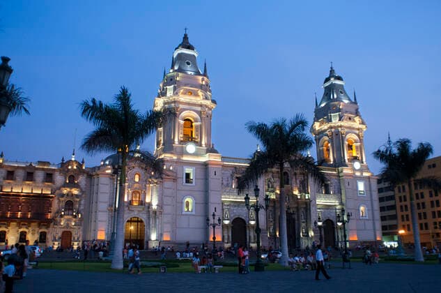 Cathedral of Lima at Plaza de Armas square, Plaza Mayor, Peru, South America Peru Copyright: xSergixReboredox SRE-BJ9135