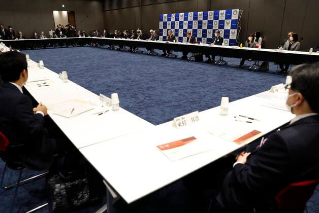 March 30, 2020, Tokyo, Japan: Yoshiro Mori, President of the Tokyo 2020 Olympic Games Organising Committee, delivers a speech during Tokyo 2020 Executive Board Meeting in the coronavirus disease (COVID-19) outbreaking in Tokyo, Japan March 30, 2020. REUTERS Issei Kato Pool Tokyo Japan. - ZUMAz114 20200330_zih_z114_002 Copyright: xPOOLx