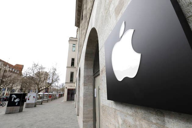 Geschlossene Filiale von Apple auf dem Kurfuerstendamm, DEU, Berlin, 30.03.2020