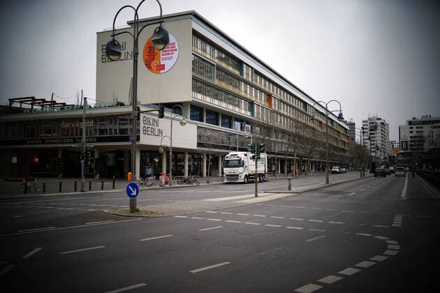 30.03.2020,Berlin,Deutschland,GER,die Stadt in Zeiten der Corona Pandemie. Bikini Haus