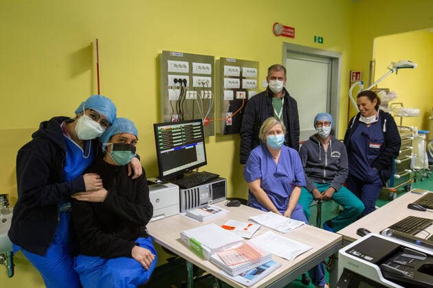 Coronavirus emergency - the second 10-seater intensive care facility opens at the San Raffaele hospital tomorrow, nine days after the first (massimo alberico Fotogramma, Milan - 2020-03-30) p.s. la foto e utilizzabile nel rispetto del contesto in cui e stata scattata, e senza intento diffamatorio del decoro delle persone rappresentate  Copyright: xmassimoxalbericox xFOTOGRAMMAx