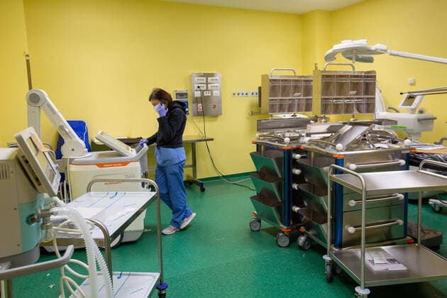 Coronavirus emergency - the second 10-seater intensive care facility opens at the San Raffaele hospital tomorrow, nine days after the first (massimo alberico Fotogramma, Milan - 2020-03-30) p.s. la foto e utilizzabile nel rispetto del contesto in cui e stata scattata, e senza intento diffamatorio del decoro delle persone rappresentate  Copyright: xmassimoxalbericox xFOTOGRAMMAx