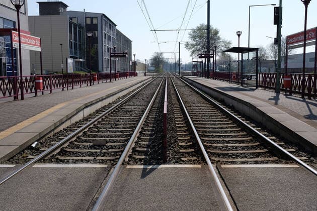 Koeln KVB-Haltestelle Geestemuender Straße, Koeln, 28.03.2020 KVB-Haltestelle Geestemuender Straße, Koeln, 28.03.2020, Copyright: xJulianxMeusel Eibner-Pressefotox EP_JML