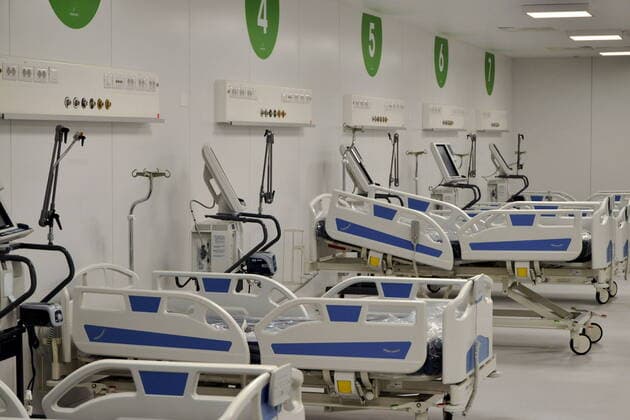 Milan, press conference and official presentation of the hospital in Fiera al Portello, for coronavirus patients (Maurizio Maule Fotogramma, Milan - 2020-03-31) p.s. la foto e utilizzabile nel rispetto del contesto in cui e stata scattata, e senza intento diffamatorio del decoro delle persone rappresentate  Copyright: xMaurizioxMaulex xFOTOGRAMMAx