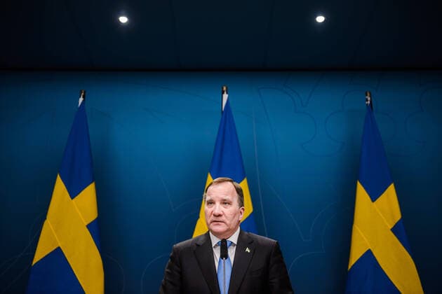 200331 Stefan Löfven, Prime Minister of Sweden at a press conference with the government of Sweden regarding the coronavirus, covid-19, on March 31, 2020 in Stockholm. Copyright: MAXIMxTHORE 47107458st