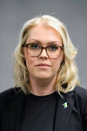 200331 Lena Hallengren, Minister for Health and Social Affairs of Sweden, pose for a portrait after a press conference with the government of Sweden regarding the coronavirus, covid-19, on March 31, 2020 in Stockholm. Copyright: MAXIMxTHORE 47107604st