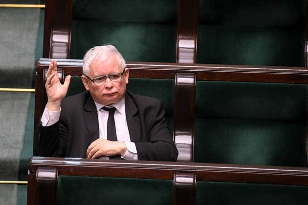 9th Special Sitting of Polish Sejm during the coronavirus outbreak Jaroslaw Kaczynski 9th Special Sitting of Polish Sejm during the coronavirus outbreak on March 31, 2020 in Warsaw, Poland. EN_01422587_0139 