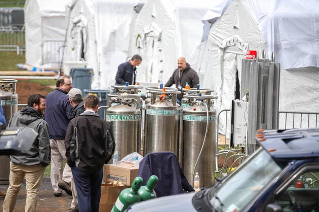 March 31, 2020, New York, New York, United States: Samaritan s Purse Hospital is setting up a 68-bed field hospital and a special respiratory treatment unit in Central Park, opposite Mount Sinai hospital, on 5th Avenue, between 98th and 100th streets in New York City in the United States on this Tuesday, 31. The hospital is part of the fight against the Coronavirus pandemic, COVID-19. The scholarship for The President of the Samaritan is Franklin Graham, son of the famous American preacher Billy Graham. They also helped set up a makeshift hospital, a unit similar to Cremona in Italy, a week ago. New York United States - ZUMAc233 47108767st Copyright: xVanessaxCarvalhox