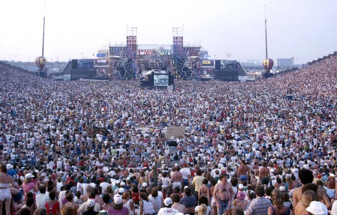 The Crowd at the Live Aid Concert in Philadelphia in 1985 Copyright: xScottxWeinerx