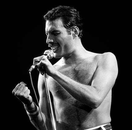 Freddie Mercury of Queen performing at the Spectrum in Philadelphia, PA. July 24, 1982. Copyright: xScottxWeinerx