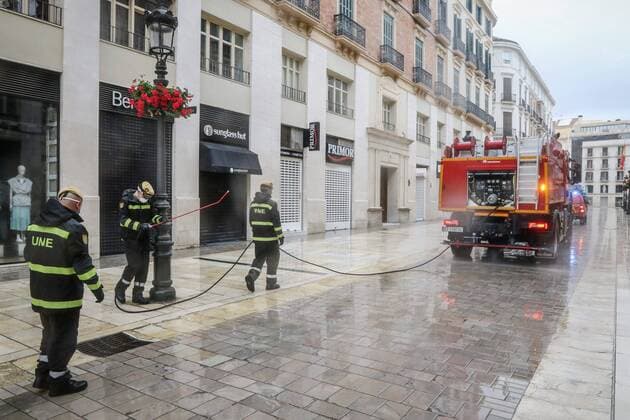 March 31, 2020 Malaga The Military Emergency Unit has begun disinfecting tasks in the historic center of the capital of Malaga due to the state of Alarm by the coronavirus Cordon Press  FOTOSxLORENZOxCARNERO CORDONPRESS