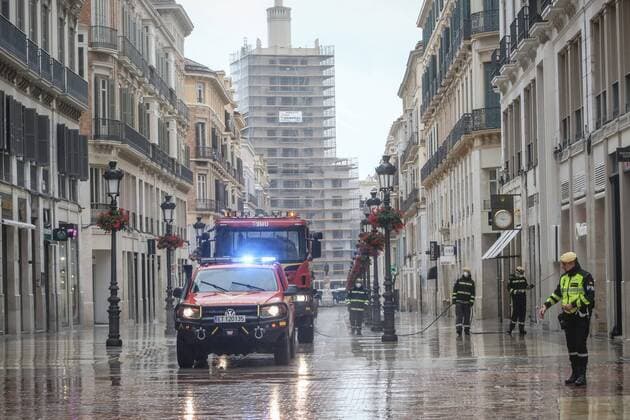 March 31, 2020 Malaga The Military Emergency Unit has begun disinfecting tasks in the historic center of the capital of Malaga due to the state of Alarm by the coronavirus Cordon Press  FOTOSxLORENZOxCARNERO CORDONPRESS