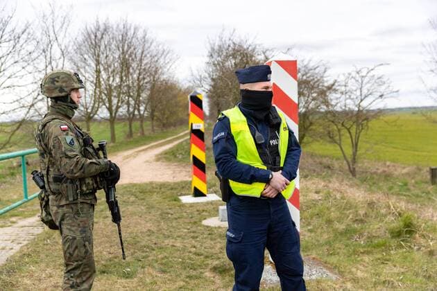 Polish-German border crossing in Bobolin during the coronavirus outbreak Polish-German border crossing during the coronavirus outbreak on April 01, 2020 in Bobolin, Poland EN_01422936_0047 