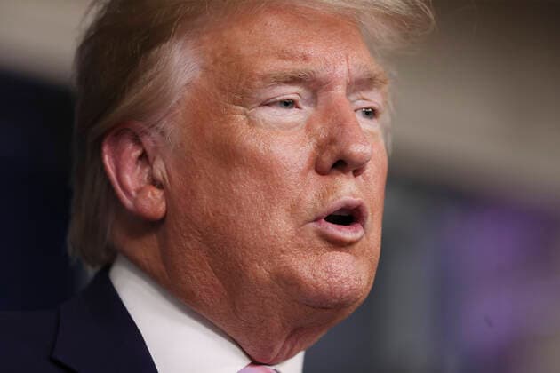 April 1, 2020, Washington, District of Columbia, USA: United States President Donald J. Trump speaks during a daily briefing on the novel coronavirus, COVID-19 with members of the coronavirus task force in the Brady Press Briefing Room of the White House on April 1, 2020 in Washington, DC Washington USA - ZUMAs152 20200401_zaa_s152_062 Copyright: xOliverxContrerasx