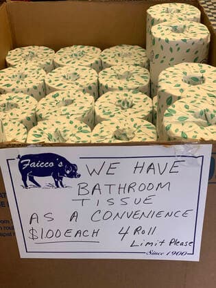 April 1, 2020, New York, New York, USA: Limited supplies of toilet paper because of the Covid 19 virus..April 1, 2020 New York USA - ZUMAm57_ 20200401_zaf_m57_049 Copyright: xJohnxMarshallxMantelx