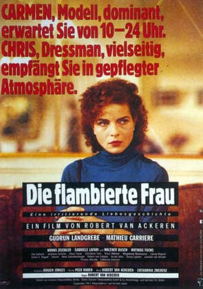 A WOMAN IN FLAMES, (aka DIE FLAMBIERTE FRAU), German poster art, Gudrun Landgrebe, 1983, Libra Cinema 5 courtesy Everett Collection Courtesy Everett Collection !ACHTUNG AUFNAHMEDATUM GESCHÃ„TZT! PUBLICATIONXNOTxINxCANxCHNxFRAxITAxJPNxNORxPOLxRUSxESPxUKxUSA Copyright: xCourtesyxEverettxCollectionx MCDWOIN EC111