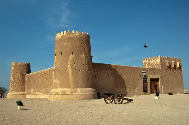 Al Zubarah fort is located within the boundaries of the ancient deserted town of Zubarah, Qatar.  Copyright: xSylviexVanxRoey arabianEyex SV56089