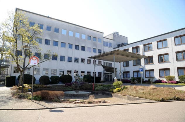 Die Marienhausklinik am Donnerstag (02.04.2020) in Ottweiler.