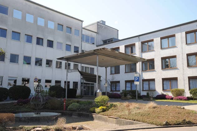 Die Marienhausklinik am Donnerstag (02.04.2020) in Ottweiler.