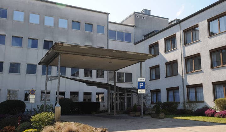Die Marienhausklinik am Donnerstag (02.04.2020) in Ottweiler.