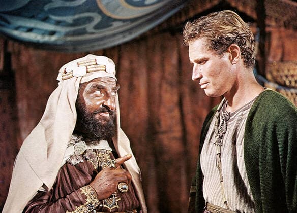 OSCARS. Bester Nebendarsteller. PreistrÃ¤ger 1951-1960 BEN-HUR, Hugh Griffith, Charlton Heston, 1959. Courtesy Everett Collection !ACHTUNG AUFNAHMEDATUM GESCHÃ„TZT! PUBLICATIONXNOTxINxCANxCHNxFRAxITAxJPNxNORxPOLxRUSxESPxUKxUSA Copyright: xCourtesyxEverettxCollectionx MMDBEHU EC007