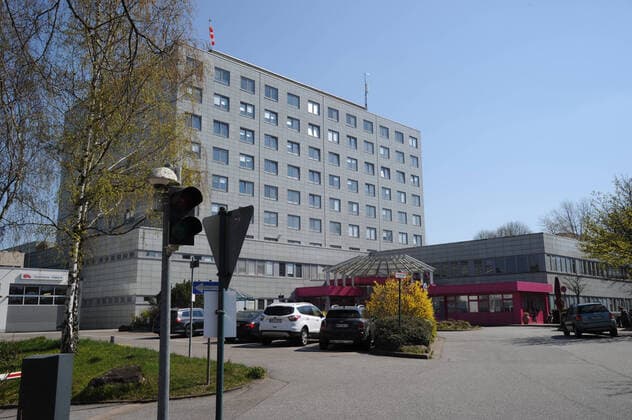 Die Diakonie Klinik am Donnerstag (02.04.2020) in Neunkirchen.
