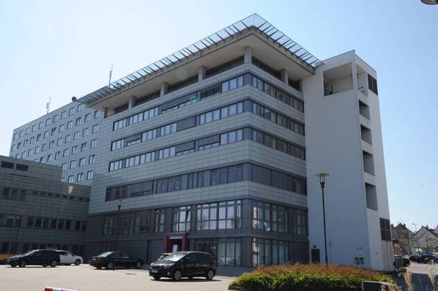 Die Diakonie Klinik am Donnerstag (02.04.2020) in Neunkirchen.