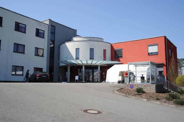 Die Marienhausklinik St. Josef Kohlhof am Donnerstag (02.04.2020) in Neunkirchen.