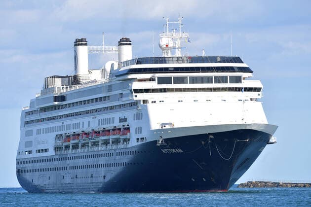 April 2, 2020, Fort Lauderdale, Florida, United States Of America: FORT LAUDERDALE, FL - APRIL 02: COVID-19 -Two Coronavirus-Impacted Cruise Ships the MS Zaandam and MS Rotterdam Cleared to Dock in Port Everglades Florida with dead and sick aboard After Weeks at Sea. While the MS Zaandam arrived first and looked like a ghost ship of death. Seen here the healthy people that were transferred to the MS Rotterdam from the MS Zaandam at sea look joyful as finally a country takes them in on April 2, 2020 at Port Everglades in Fort Lauderdale, Florida..People: MS Rotterdam Fort Lauderdale United States Of America - ZUMAn287 20200402_zaa_n287_134 Copyright: xSMGx