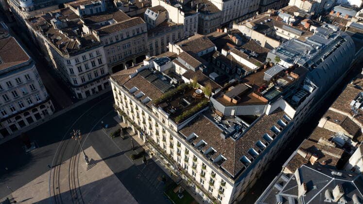 place de la comÃ die, grand hotel NEWS : Covid 19 Coronavirus en France - Bordeaux - 02 04 2020 marcdeTienda Panoramic 