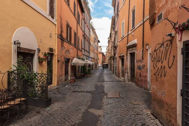 Della Scala Street. Trastevere District. Rome. Lazio. Italy. Europe 1028_02_PPA2275
