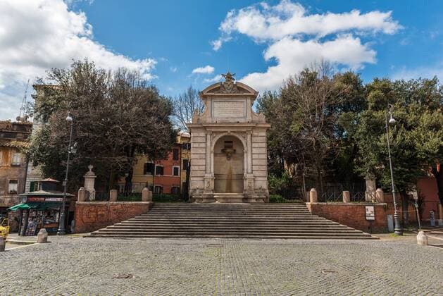 Piazza Trilussa. Via della Scala. Trastevere District. Rome. Lazio. Italy. Europe 1028_02_PPA2284