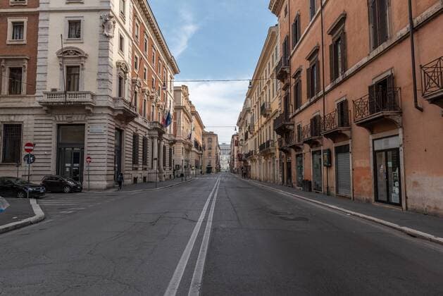 Via del Corso is a main street in the historical centre of Rome, Lazio, Italy, Europe ÂPinoPacifico REDA&CO 1028_02_PPA2364
