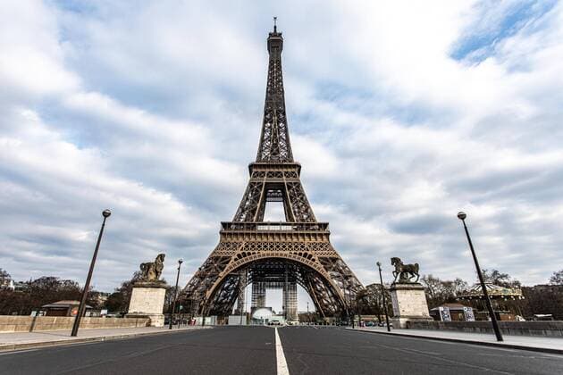 General view of the Eiffel tower during citizen movement restrictions and coronavirus containment measures in Paris, France, on April 02, 2020.  Copyright: xChristophexMorinx
