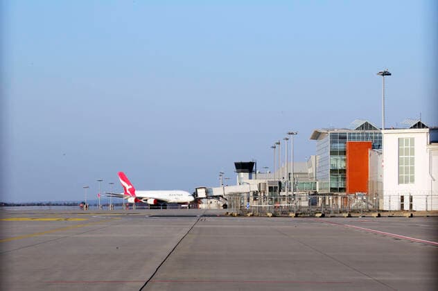 Flughafen Dresden Klotzsche während der Coronakrise. Dresden, 03..04.2020