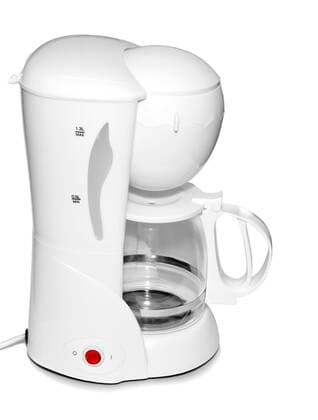 IMAGO Creative: Haushaltsgeräte - Kaffeemaschine Coffee Maker Coffee maker isolated on white.  Copyright: xNickondrx 1611153