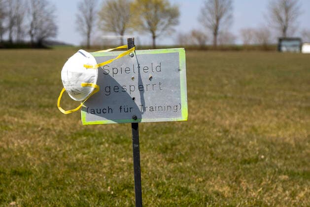 Dipbach, Landkreis Würzburg, 04.04.2020, Corona vs. Fussball Bild: Wie sieht es mit dem Amateurfußball nach der Corona-Krise aus? Copyright: HMBxMediax xHeikoxBecker