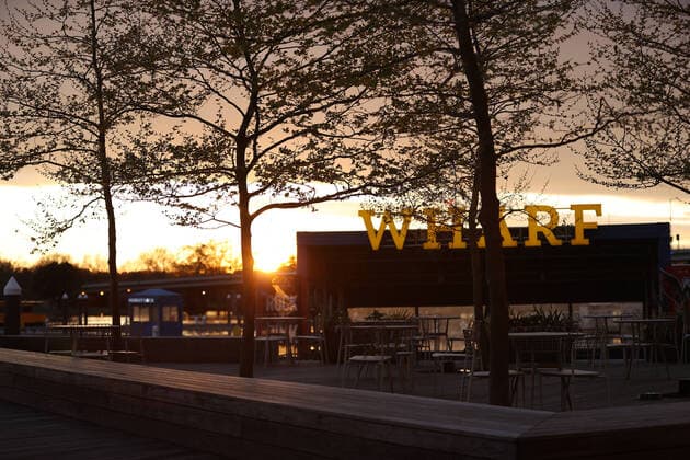 WASHINGTON, D.C. APRIL 4: View of The Wharf as DC Area Businesses and Hotels During The Coronavirus Pandemic on April 4, 2020. Copyright: xmpi34x