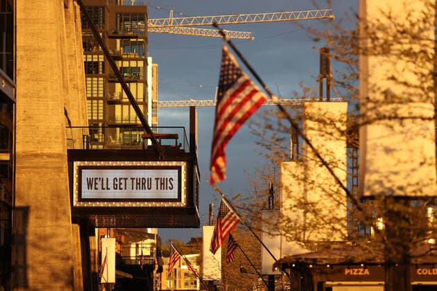 WASHINGTON, D.C. APRIL 4: View of DC Area Businesses and Hotels During The Coronavirus Pandemic on April 4, 2020. Copyright: xmpi34x