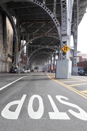 April 4, 2020, New York, New York, United States: Street in Harlem is seen empty in New York City, in the United States, this Saturday, 04. New York is the epicenter of the coronavirus pandemic New York United States - ZUMAv122 20200404_zap_v122_029 Copyright: xWilliamxVolcovx